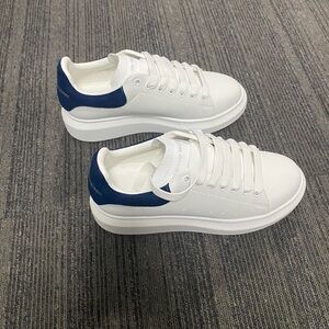 Alexander McQueen White and Blue sneakers